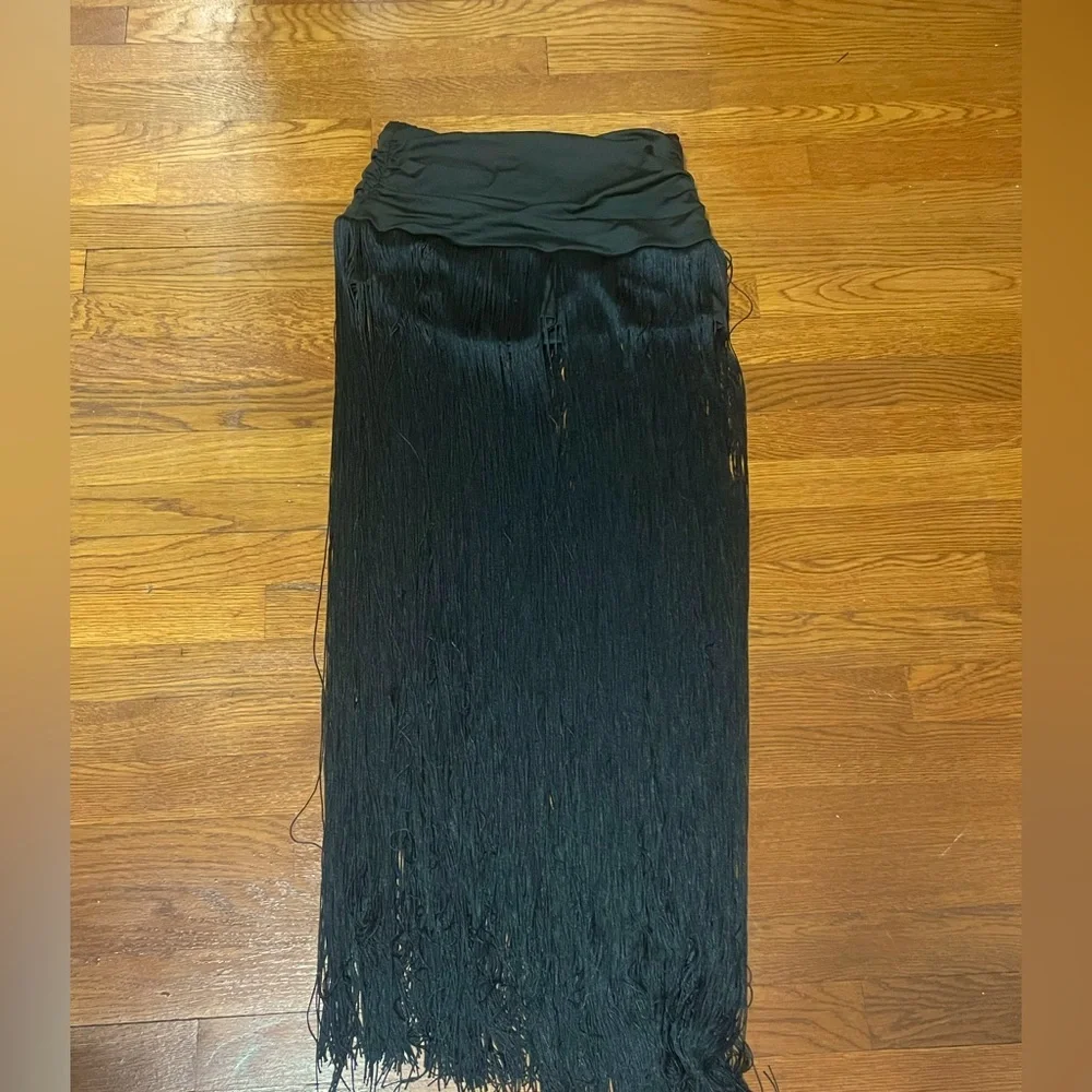 Black fringe skirt featival rave - Picture 2 of 3